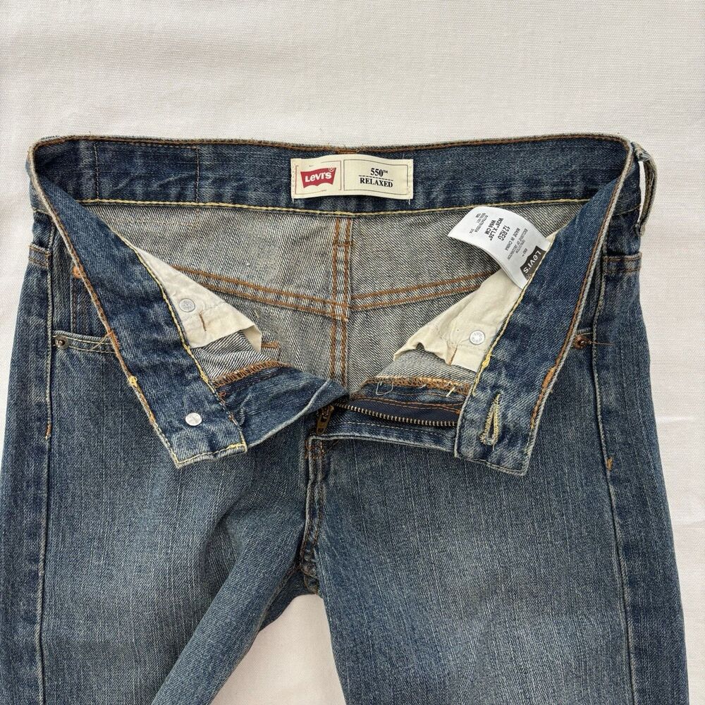 Levi's 550 Relaxed Fit Jeans Boys Size 12 Reg W26 x L26 Blue Denim - Picture 4 of 9